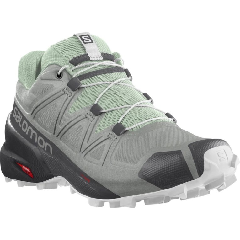 Sapatilhas Trail Running Salomon Speedcross 5 Feminino Cinzentas Menta | PT Q87513